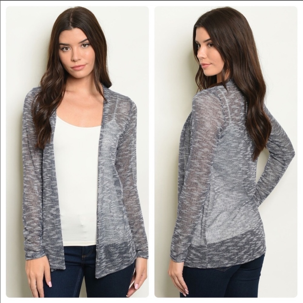 🍩NWT Sheer Navy Cardigan